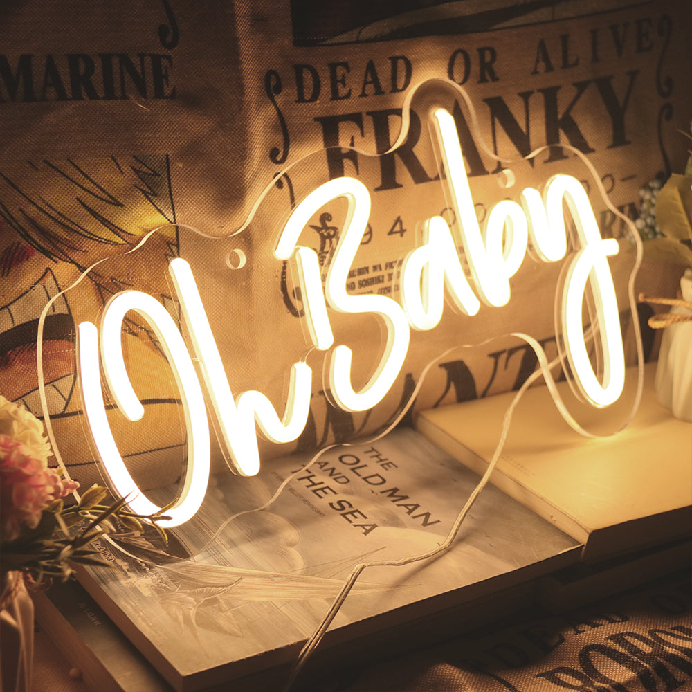 MOODSWEAVE Custom Neon Sign Happy Birthday Neon Lights Decorate Party for Her Customizable Surprise Gifts