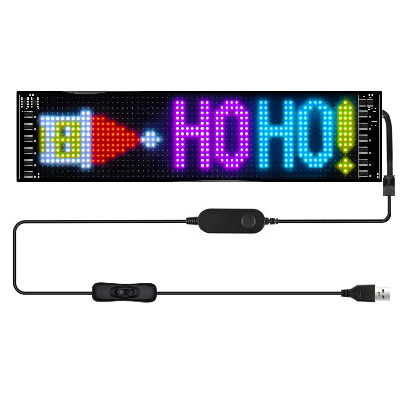 Flexible LED Car Sign Display – APP Controlled Bluetooth Programmable LED Car Window Screen, Waterproof RGB Scrolling Message Board for Cars, SUVs & Trucks MOODSWEAVE