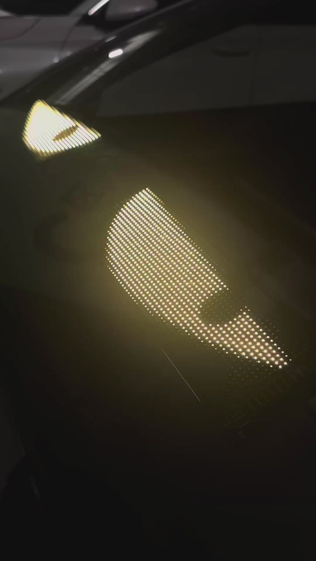 Devil Eyes LED Car Lights Flexible LED Car Sign Display – LED Car Window Screen, Waterproof RGB Scrolling Message Board for Cars, SUVs & Trucks MOODSWEAVE