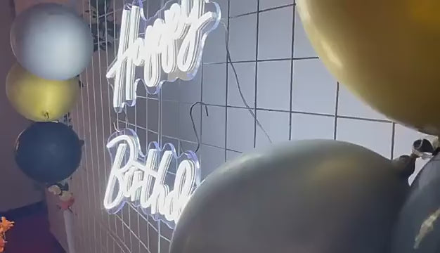 MOODSWEAVE Custom Neon Sign Happy Birthday Neon Lights Decorate Party for Her Customizable Surprise Gifts